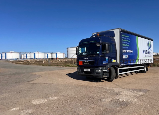 Williams van out collecting an order